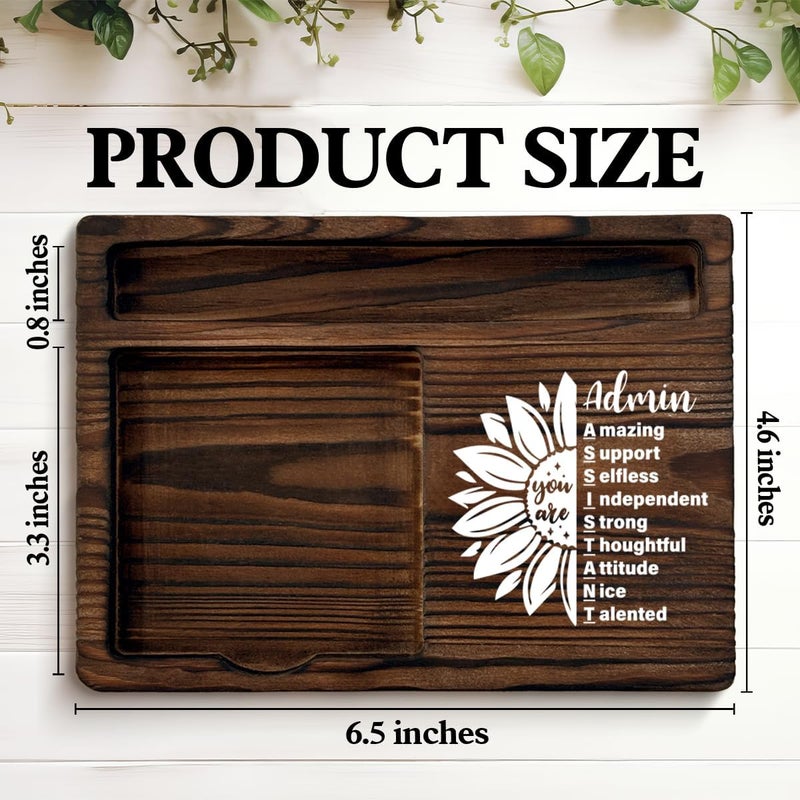 QODMGD Admin Assistant Gifts for Women, Inspirational Gift for Secretary Admin Assistant, Admins Sticky Note Holder for Office Desk Decor - Image 2